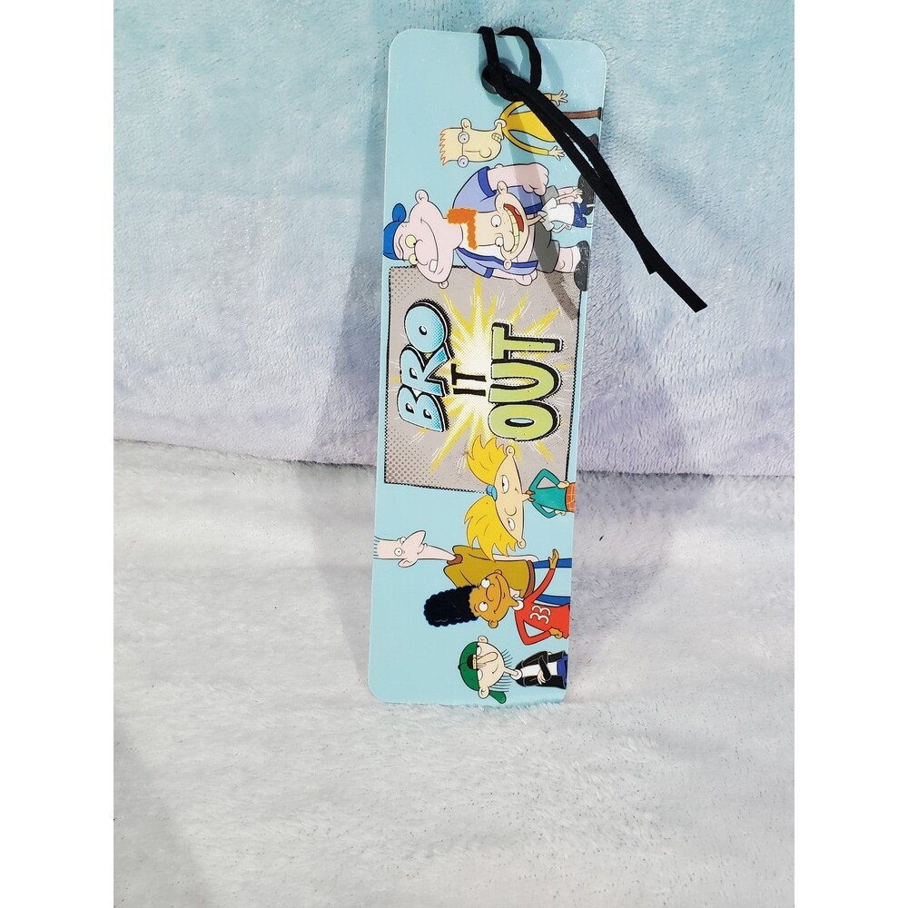 "Bro It Out" Hey Arnold! Antioch 2017 Nickelodeon Bookmark 2 1/4 x 1/8 x 7 1/4